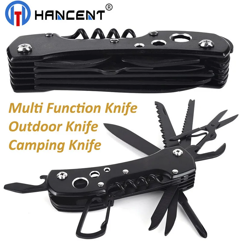 HANCENT High Quality Outdoor Hot Selling 15 Functions Black Coating Multi Swiss Folding Knife
HANCENT High Quality Outdoor Hot Selling 15 Functions Black Coating Multi Swiss Folding Knife
