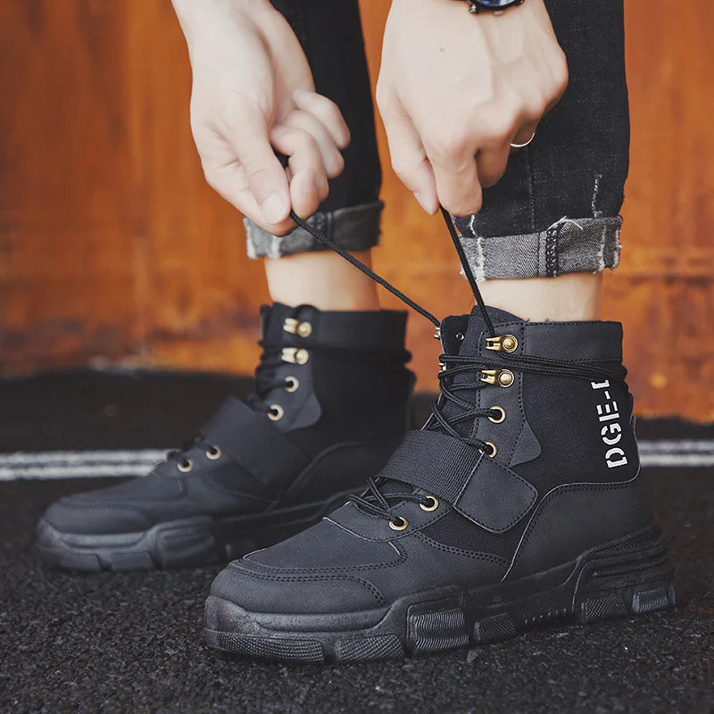 Mens Military Boots Winter Boots British Trend Men's Boots Retro Boots Tide Tooling Shoes Fashion Men's Snow Shoe
Mens Military Boots Winter Boots British Trend Men's Boots Retro Boots Tide Tooling Shoes Fashion Men's Snow Shoe