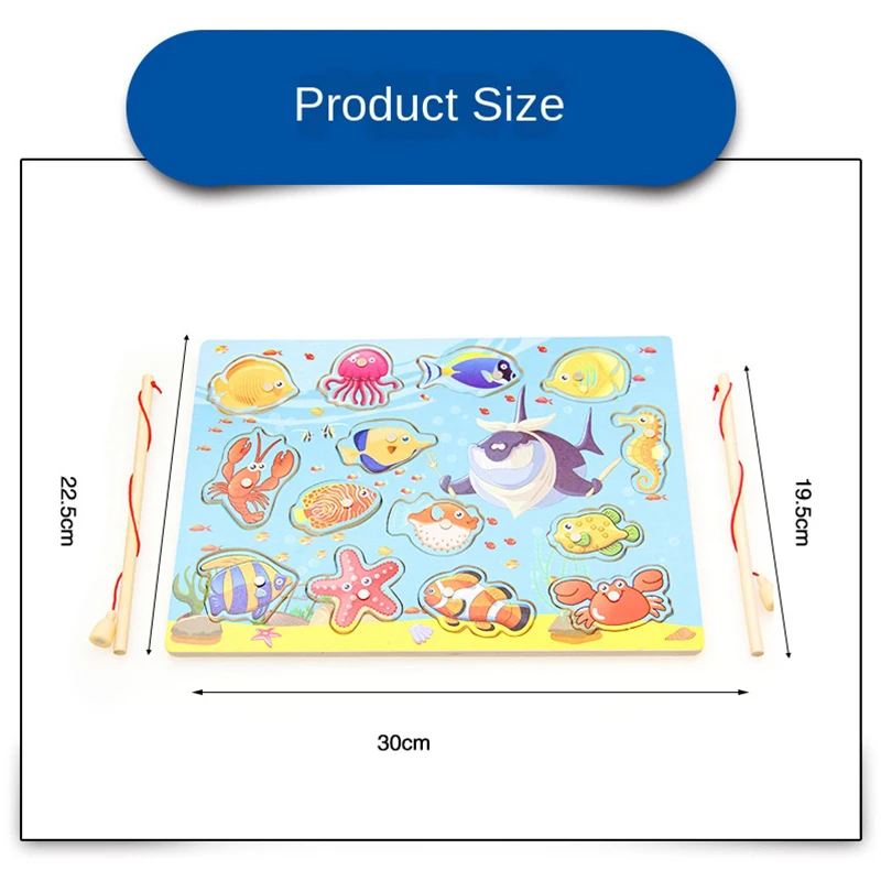 New Children Fun Fishing Toy Magnetic Kids Wooden Jigsaw Puzzle Board Play Baby Educational Fish Games for Boys and Girls
New Children Fun Fishing Toy Magnetic Kids Wooden Jigsaw Puzzle Board Play Baby Educational Fish Games for Boys and Girls