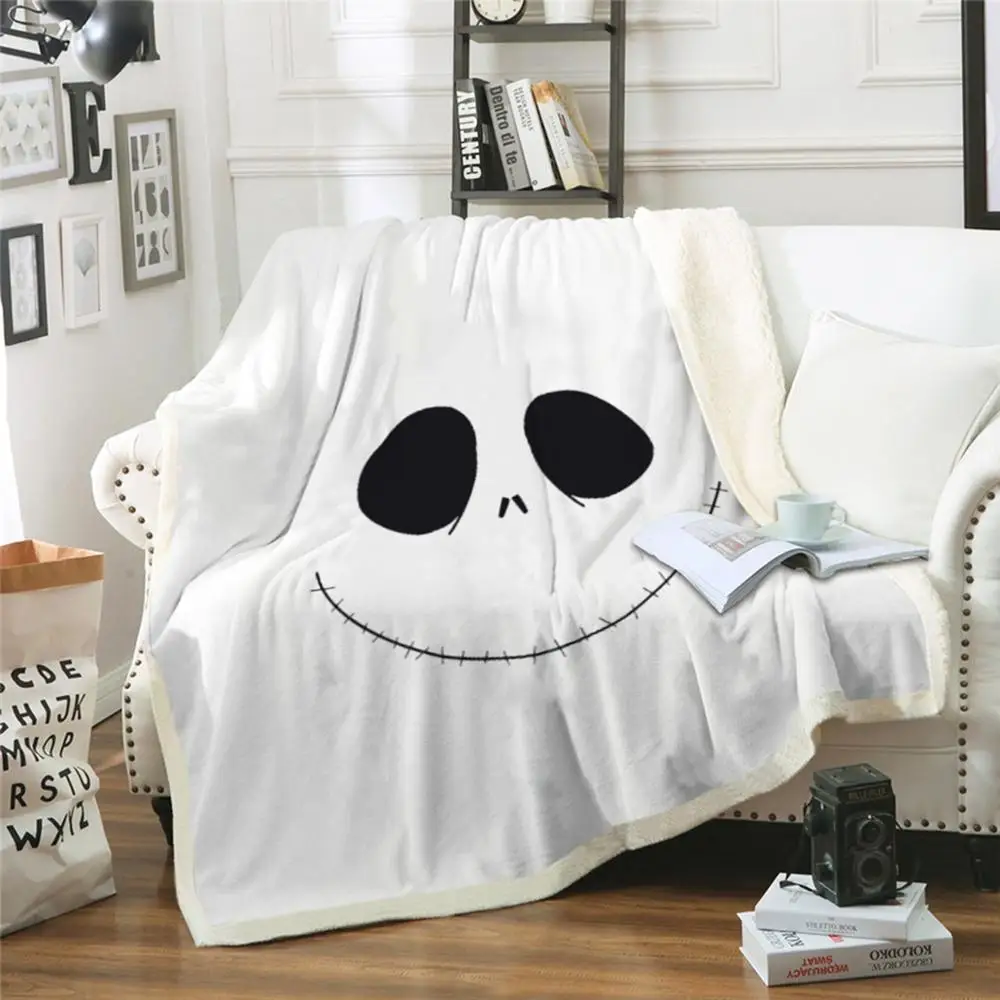 Ghost Blanket Plush Throw Sofa Noble Bedspread Bed Blankets white Bedding
Ghost Blanket Plush Throw Sofa Noble Bedspread Bed Blankets white Bedding