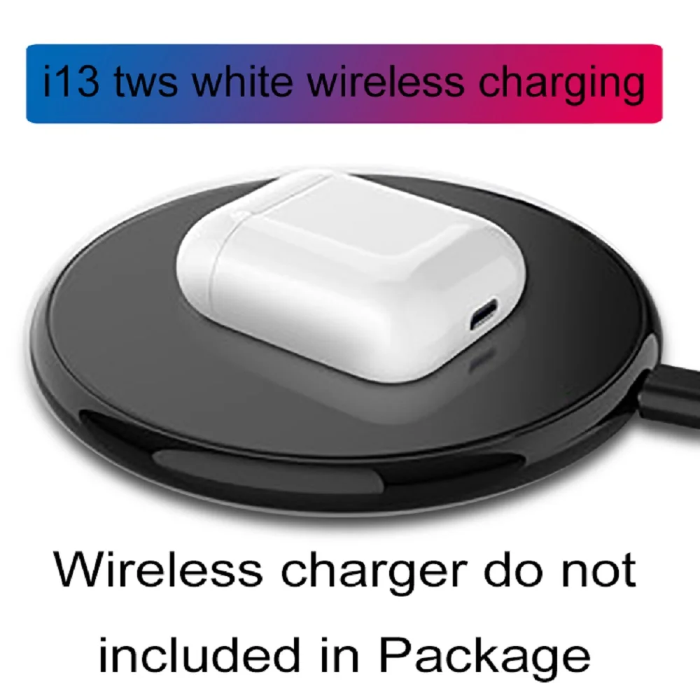 I13 TWS Touch Control Bluetooth Earphones Pop-up HD Stereo Wireless Headphones Gaming Headset QI Charging | Электроника