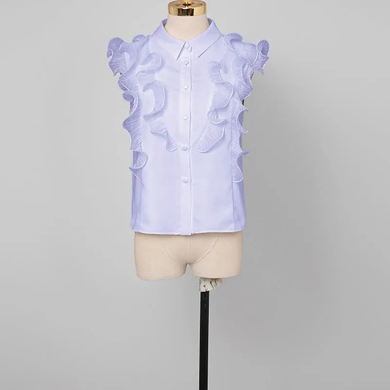 Women Summer Elegant Designers Runway Sets Fashion Lady Office Party Outfits Ruffles Purple Shirt and Pants Suits 2 Piece
Women Summer Elegant Designers Runway Sets Fashion Lady Office Party Outfits Ruffles Purple Shirt and Pants Suits 2 Piece