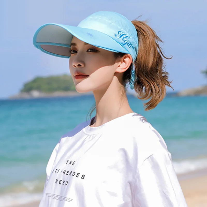 Summer Sun Hat Visor Caps Female Scalable Brim Empty Top Baseball Cap UV Protection Beach Sun Visor Hats For Women Outdoor
Summer Sun Hat Visor Caps Female Scalable Brim Empty Top Baseball Cap UV Protection Beach Sun Visor Hats For Women Outdoor