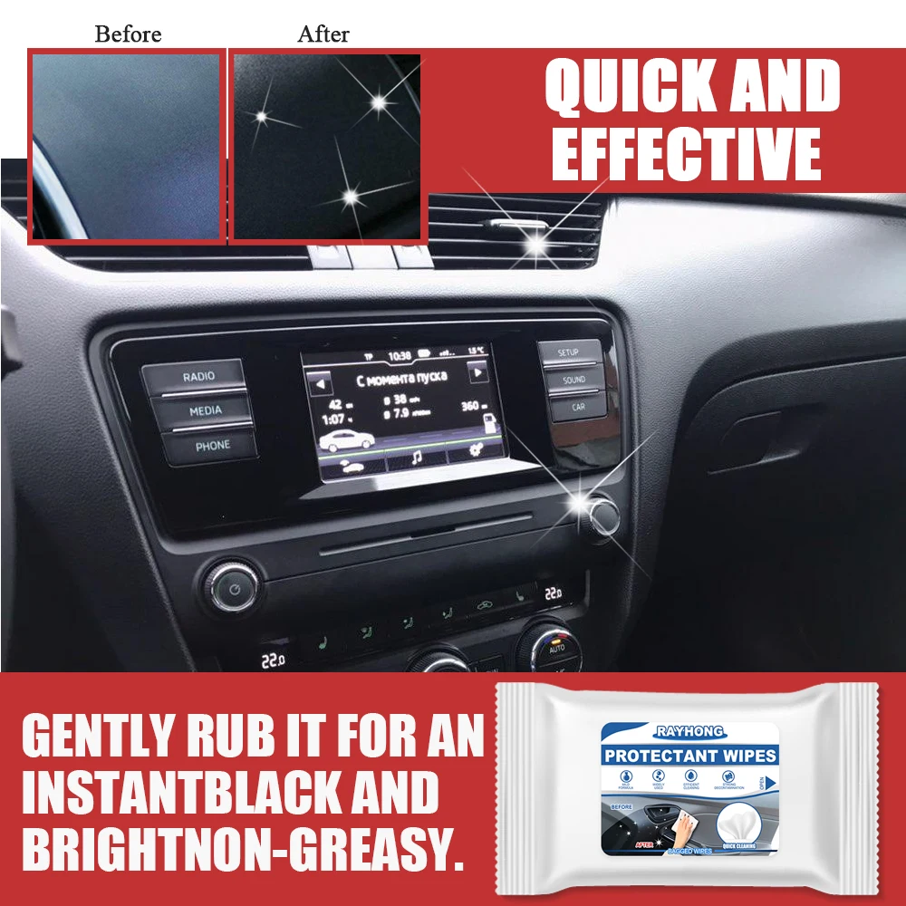 Car Interior Cleaning Wipes Leather Plastic Clener Glass Window Anti-fog Rainproof Wipes Car Styling Cleaning Tool 10 count/pack
Car Interior Cleaning Wipes Leather Plastic Clener Glass Window Anti-fog Rainproof Wipes Car Styling Cleaning Tool 10 count/pack
