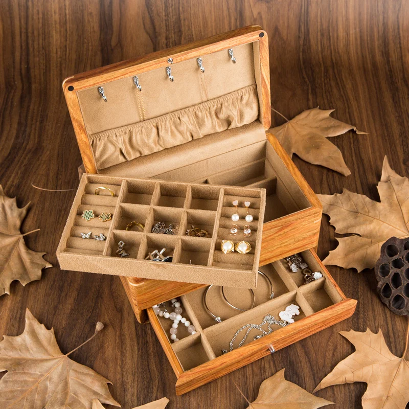 Luxury African Pearwood Material 3 Layers Wood Jewelry Storage Box Storage Containers Drawer Organizers For Jewelry Storage
Luxury African Pearwood Material 3 Layers Wood Jewelry Storage Box Storage Containers Drawer Organizers For Jewelry Storage