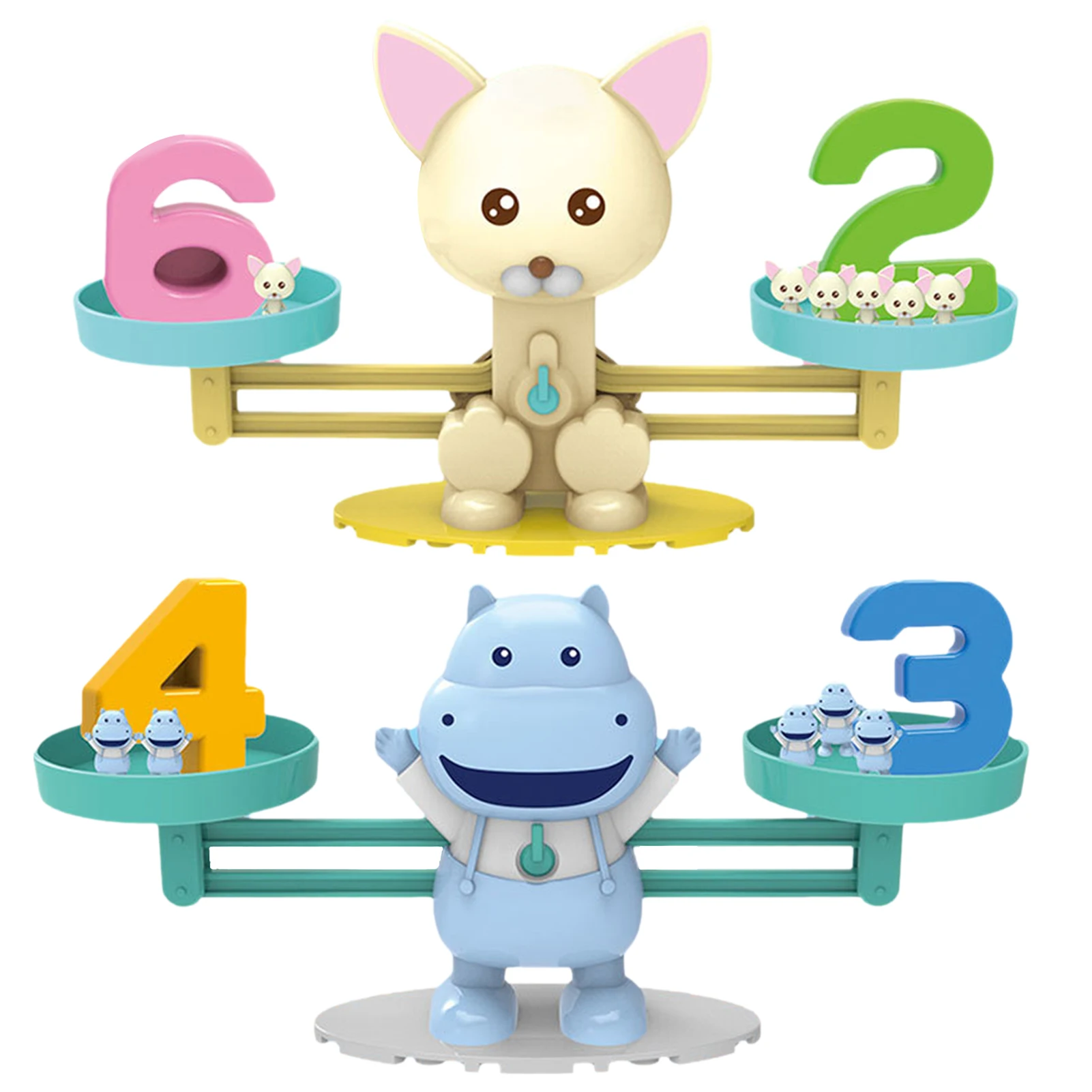 Montessori Math Match Game Board Toys Cat Hippo Balancing Scale Number Balance Games Baby Learning Toy Animal Action Figures
Montessori Math Match Game Board Toys Cat Hippo Balancing Scale Number Balance Games Baby Learning Toy Animal Action Figures