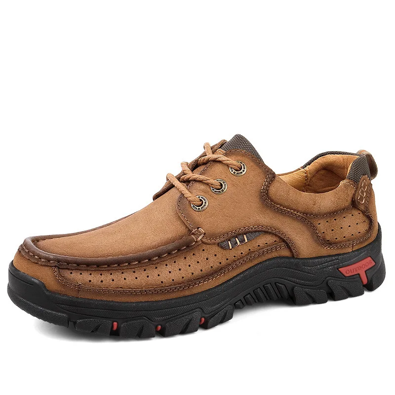 Genuine Leather Hiking Shoes Waterproof Mountain Boots Men Outdoor Platform Sneakers Comfortable Mens Oxfords Shoes Handmade
Genuine Leather Hiking Shoes Waterproof Mountain Boots Men Outdoor Platform Sneakers Comfortable Mens Oxfords Shoes Handmade