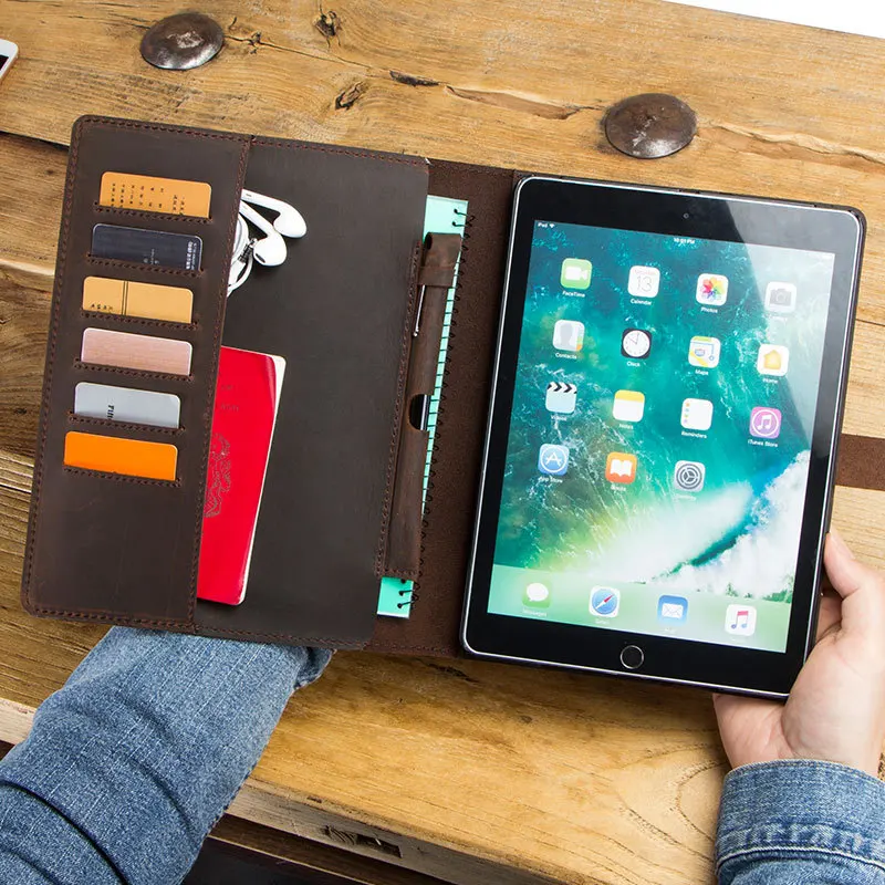 Retro Crazy Horse Leather Multi-Purpose Zip Protective Case Bag for Ipad Pro 11 Genuine Leather Notebook Case for IPad 9.7
Retro Crazy Horse Leather Multi-Purpose Zip Protective Case Bag for Ipad Pro 11 Genuine Leather Notebook Case for IPad 9.7