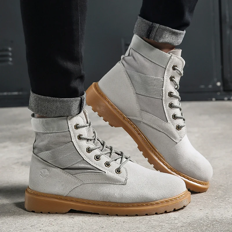 Fashion New Style Men Martin Boots Black Ankle Lace-Up Leather Shoes Contracted Khaki White Daily Casual Streets Trend Classic
Fashion New Style Men Martin Boots Black Ankle Lace-Up Leather Shoes Contracted Khaki White Daily Casual Streets Trend Classic