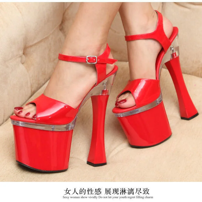 18cm Open Toe Sandals Waterproof Platform Thick Heel Walk Show Shoes Pipe Dance Night Club Women's Shoes Sexy Women High Heels
18cm Open Toe Sandals Waterproof Platform Thick Heel Walk Show Shoes Pipe Dance Night Club Women's Shoes Sexy Women High Heels