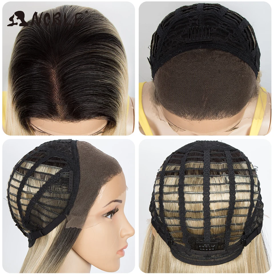 Noble Cosplay Synthetic Lace Front Wig 13x4 Lace Frontal Wig 32" Long Straight Ombre Blonde Wigs For Black Women Lace Front Wig 
Noble Cosplay Synthetic Lace Front Wig 13x4 Lace Frontal Wig 32" Long Straight Ombre Blonde Wigs For Black Women Lace Front Wig