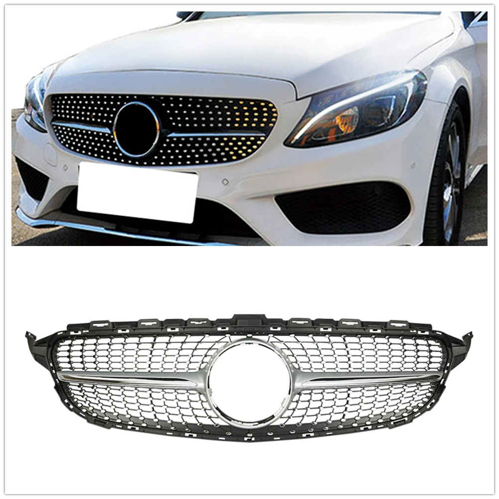 Front Grille Grill For Mercedes Benz W205 2019 Diamond Style Car Upper Bumper Hood Mesh Replacement Body Kit Center Grid Grating
Front Grille Grill For Mercedes Benz W205 2019 Diamond Style Car Upper Bumper Hood Mesh Replacement Body Kit Center Grid Grating