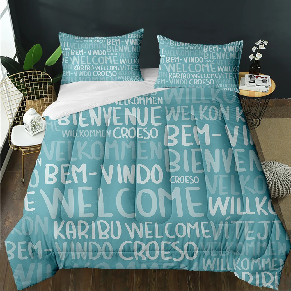 3D Print Super Comforter Soft Quilting Modern English Alphabet Customize Fashion Quilt Suitable For Adult Home Bedroom Decor
3D Print Super Comforter Soft Quilting Modern English Alphabet Customize Fashion Quilt Suitable For Adult Home Bedroom Decor
