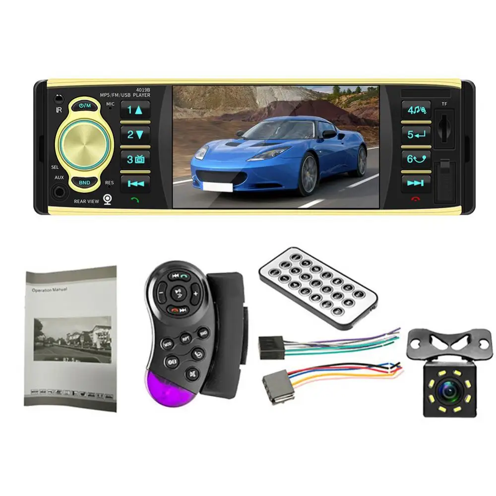 30% Прямая поставка! 4019B 4,1 дюймовый 1 Din автомобильный радиоприемник Bluetooth-совместимый видеоплеер MP5 с камерой заднего вида
30% Прямая поставка! 4019B 4,1 дюймовый 1 Din автомобильный радиоприемник Bluetooth-совместимый видеоплеер MP5 с камерой заднего вида