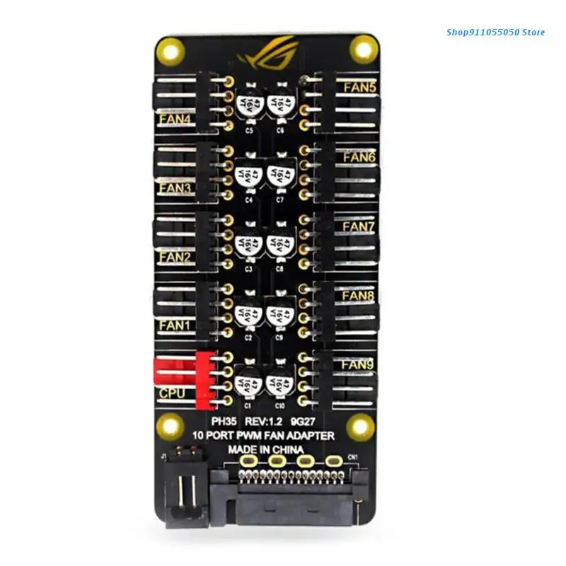 C5AB 10Port 4Pin PWM Cooler Fan HUB Splitter Power Extension for Desktop PC CPU Fans Speed Controller Adapter SATA15Pin Power
C5AB 10Port 4Pin PWM Cooler Fan HUB Splitter Power Extension for Desktop PC CPU Fans Speed Controller Adapter SATA15Pin Power