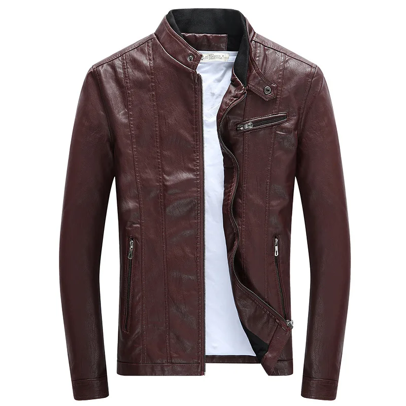 2020 Autumn New Fashion Vintage Veste Cuir Homme Slim Stand Collar Motorcycle Leather Jacket
2020 Autumn New Fashion Vintage Veste Cuir Homme Slim Stand Collar Motorcycle Leather Jacket