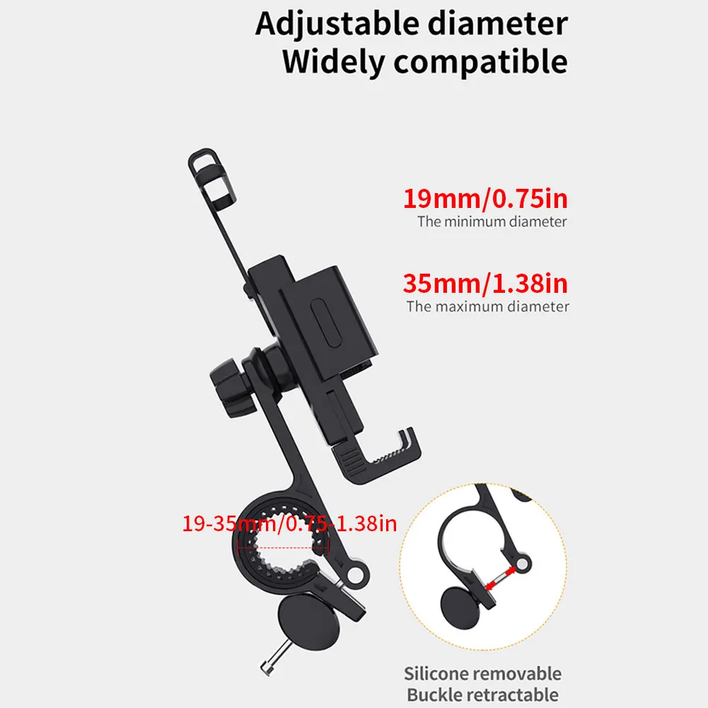 Bike Phone Holder 360 Rotation Adjustable Bicycle Holder Non-Slip Navigation Stand Motorcycle Handlebar For Mobile CellPhone
Bike Phone Holder 360 Rotation Adjustable Bicycle Holder Non-Slip Navigation Stand Motorcycle Handlebar For Mobile CellPhone