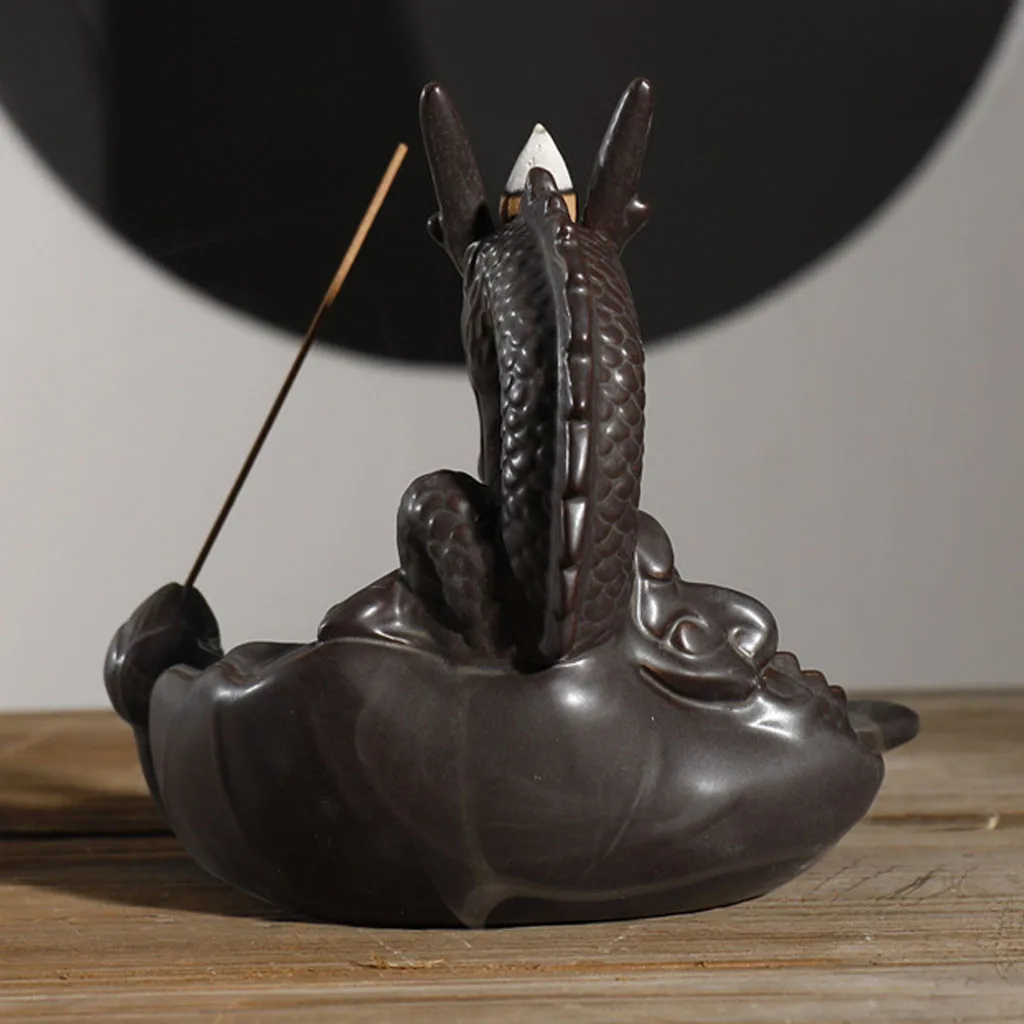 Ceramic Backflow Incense Burner Tathagata Buddha Lotus Incense Stick Holder Smoke Waterfall Home Decor With 20 Pcs Incense Cones
Ceramic Backflow Incense Burner Tathagata Buddha Lotus Incense Stick Holder Smoke Waterfall Home Decor With 20 Pcs Incense Cones