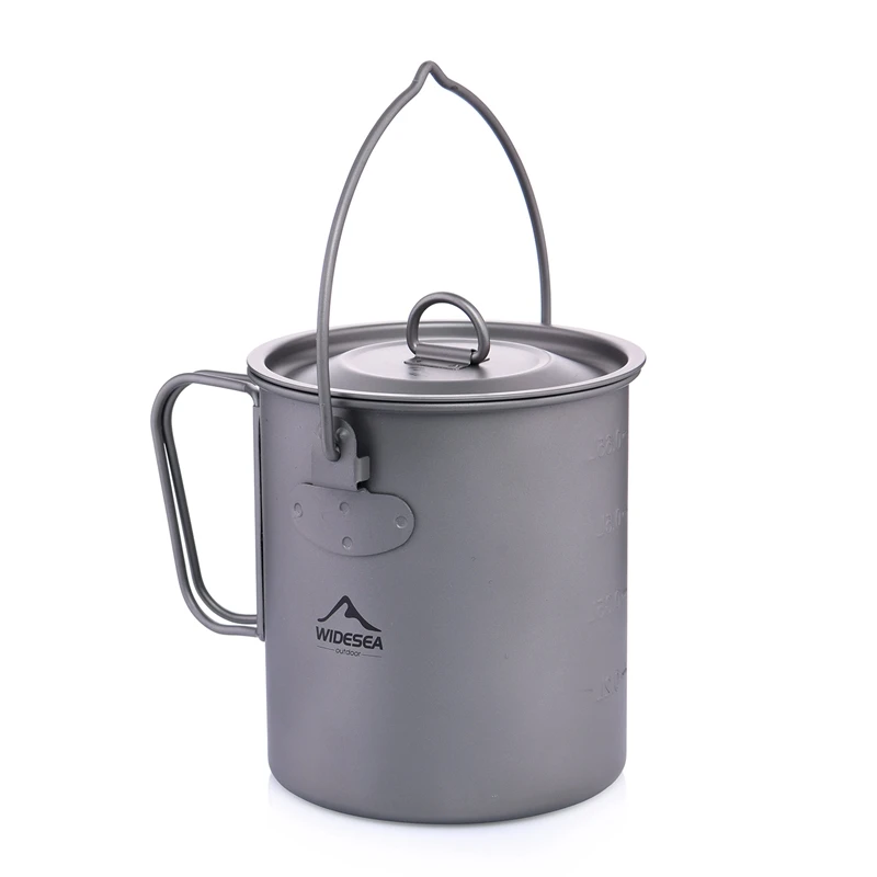 WIDESEA 750Ml Titanium Pot Titanium Water Mug Cup with Lid Foldable Handle Camping Cookware Cooking Pots Picnic Hang Pot
WIDESEA 750Ml Titanium Pot Titanium Water Mug Cup with Lid Foldable Handle Camping Cookware Cooking Pots Picnic Hang Pot