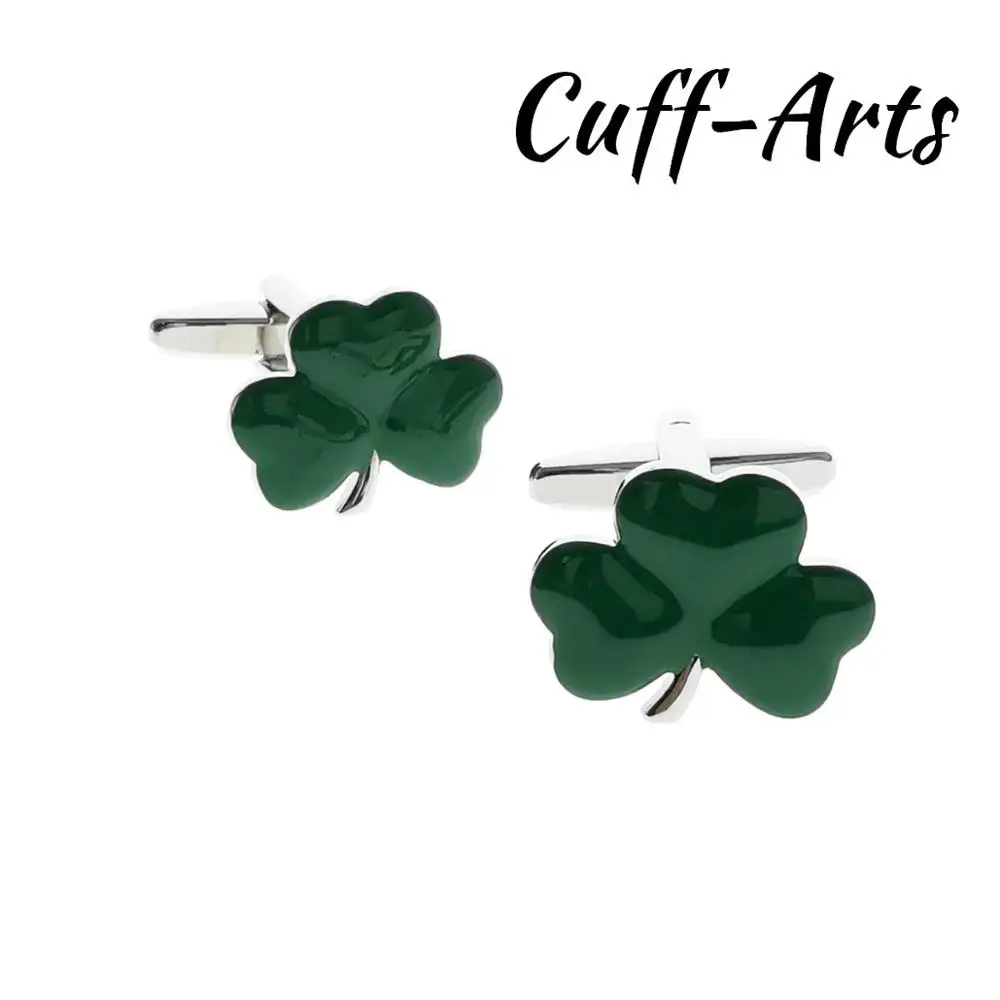 Lucky Clover Cufflinks Irish Shamrock Cufflinks Gifts for Men Paint Cufflinks C10521
Lucky Clover Cufflinks Irish Shamrock Cufflinks Gifts for Men Paint Cufflinks C10521