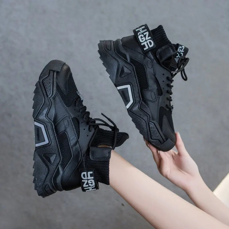 Women Sneakers Shoes Casual Platform Shoes Fashion Breathable Thick Sole Tenis Baskets 2020 High Top Chunky Sneakers
Women Sneakers Shoes Casual Platform Shoes Fashion Breathable Thick Sole Tenis Baskets 2020 High Top Chunky Sneakers