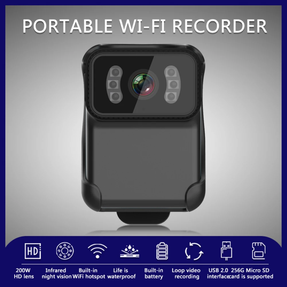 NEW Full HD WIFI Camera Infrared Night Vision Light CS02 1080P 200M Pixels DV Action Cam Recorder 900mAh Video Night Vision 256G
NEW Full HD WIFI Camera Infrared Night Vision Light CS02 1080P 200M Pixels DV Action Cam Recorder 900mAh Video Night Vision 256G