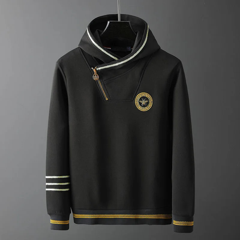 Luxury high-end hooded personalized sweater men's autumn and winter new little bee embroidery fashion men's long sleeve top
Luxury high-end hooded personalized sweater men's autumn and winter new little bee embroidery fashion men's long sleeve top