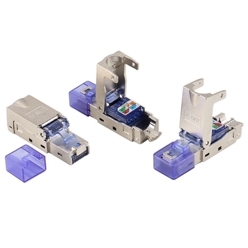 Разъем концевой RJ45 Cat 7/Cat6A, без инструментов, с защитой от повреждений, модульный разъем Cat7, разъем Cat6A, 22/23/24AWG
Разъем концевой RJ45 Cat 7/Cat6A, без инструментов, с защитой от повреждений, модульный разъем Cat7, разъем Cat6A, 22/23/24AWG