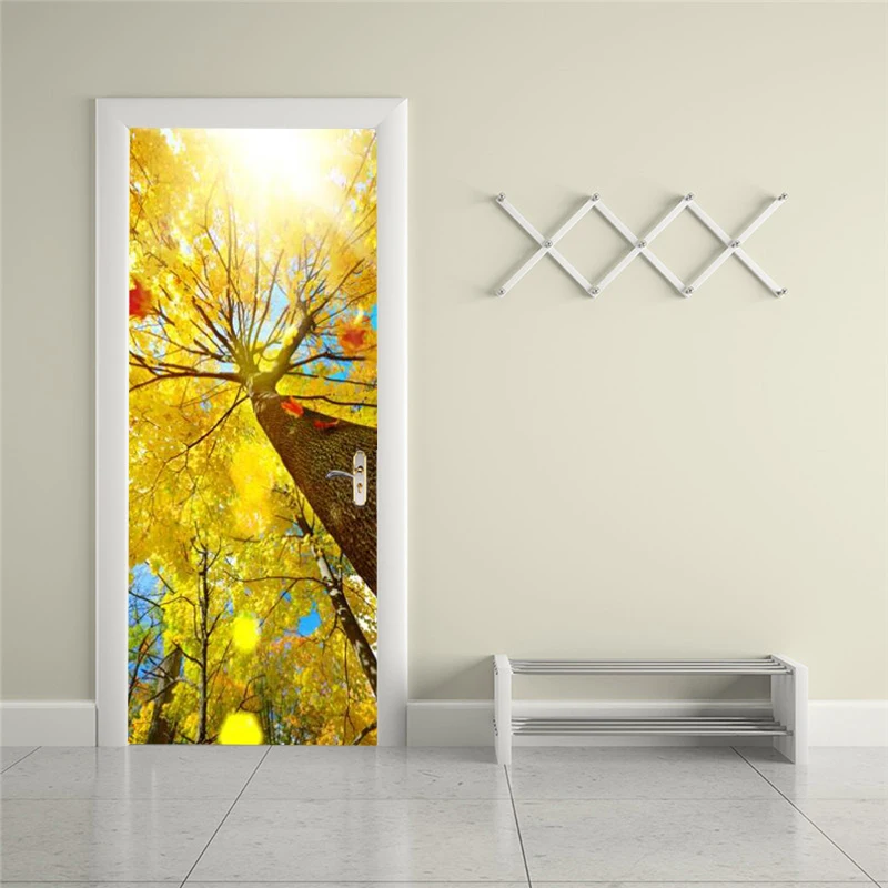 Self-adhesive autumn forest art door stickers home decoration door cover wall stickers mural porch wallpaper poster
Self-adhesive autumn forest art door stickers home decoration door cover wall stickers mural porch wallpaper poster