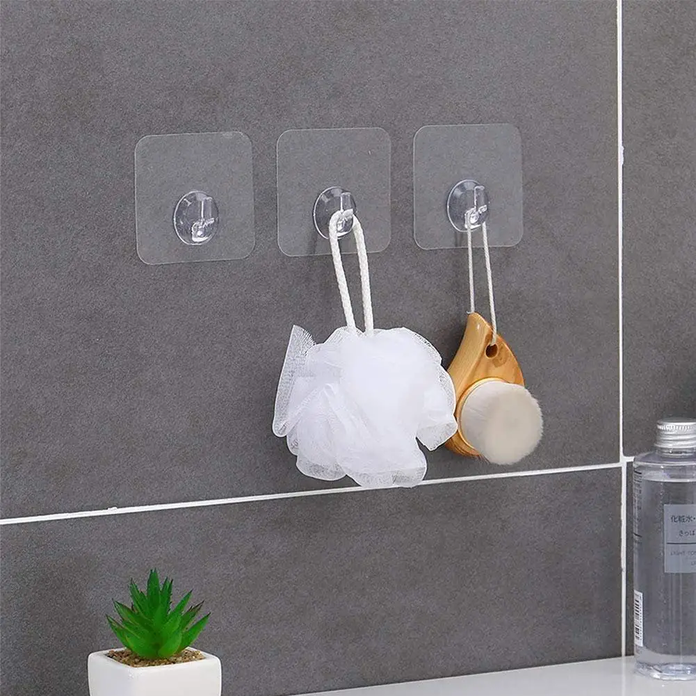 Transparent Strong Self-adhesive Door Wall Hanging Hook Storage Hanging Magic Kitchen Bathroom Accessories Waterproof Hook
Transparent Strong Self-adhesive Door Wall Hanging Hook Storage Hanging Magic Kitchen Bathroom Accessories Waterproof Hook