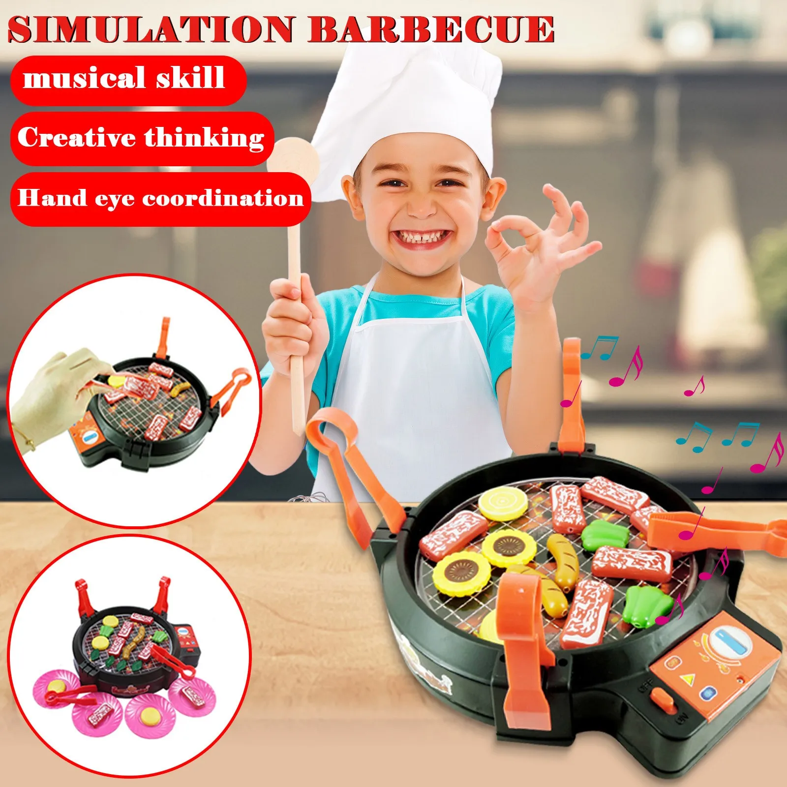 Pretend Play Kitchen Set Toys Bbq Grill For Kid Toddler Children Simulation Food Cooking Pretend Play Toys Kids Educational Toys
Pretend Play Kitchen Set Toys Bbq Grill For Kid Toddler Children Simulation Food Cooking Pretend Play Toys Kids Educational Toys