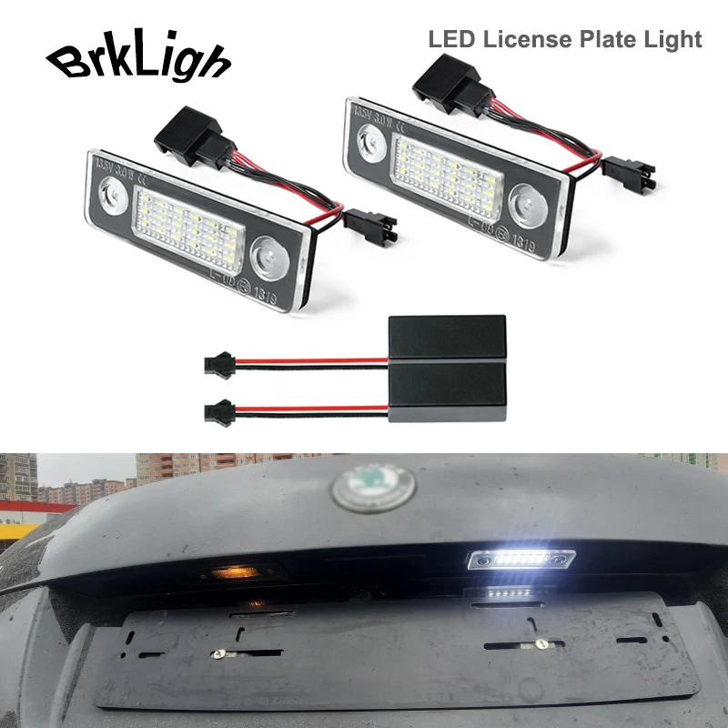 2Pcs No Error White 18smd LED Rear Number License Plate Light Lamp Car Accessories For Skoda Octavia II 1Z Facelift Rommester 5J
2Pcs No Error White 18smd LED Rear Number License Plate Light Lamp Car Accessories For Skoda Octavia II 1Z Facelift Rommester 5J