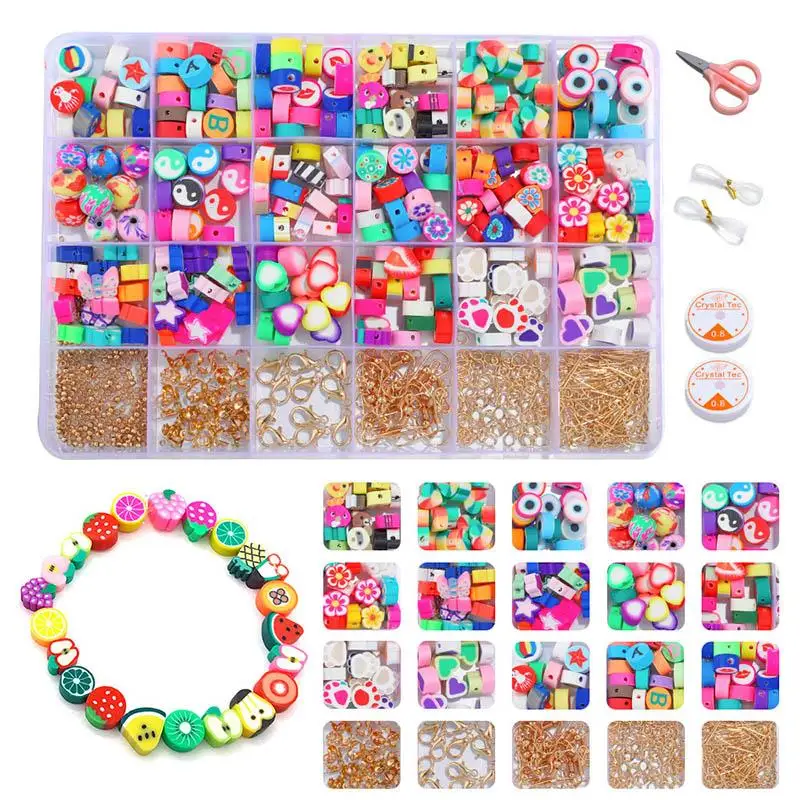 Mixed Colors Polymer Clay Beads Sets Fruit Flowers Spacer Beads For Jewelry Making Finding Kits DIY Bracelet Necklace Earring
Mixed Colors Polymer Clay Beads Sets Fruit Flowers Spacer Beads For Jewelry Making Finding Kits DIY Bracelet Necklace Earring