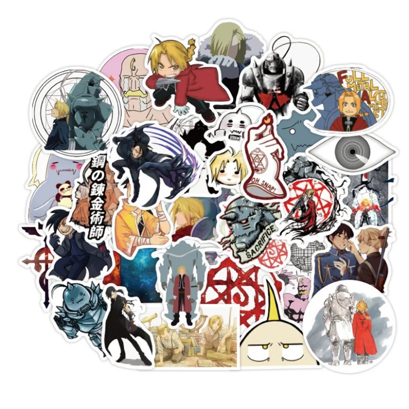 10/30/50PCS Anime Fullmetal Alchemy Cute Cartoon Motorcycle Trolley Case Notebook Waterproof Sticker Wholesale
10/30/50PCS Anime Fullmetal Alchemy Cute Cartoon Motorcycle Trolley Case Notebook Waterproof Sticker Wholesale