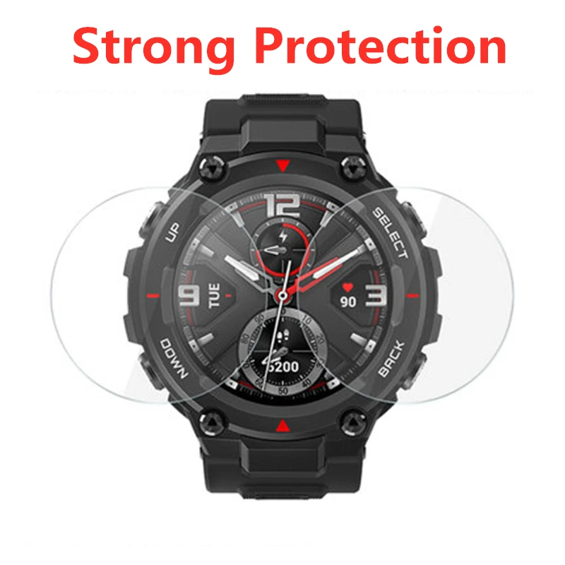 2020 Tempered Glass Watch For Huami Amazfit T-Rex Screen Protector Protection Film T rex Smart | Наручные часы