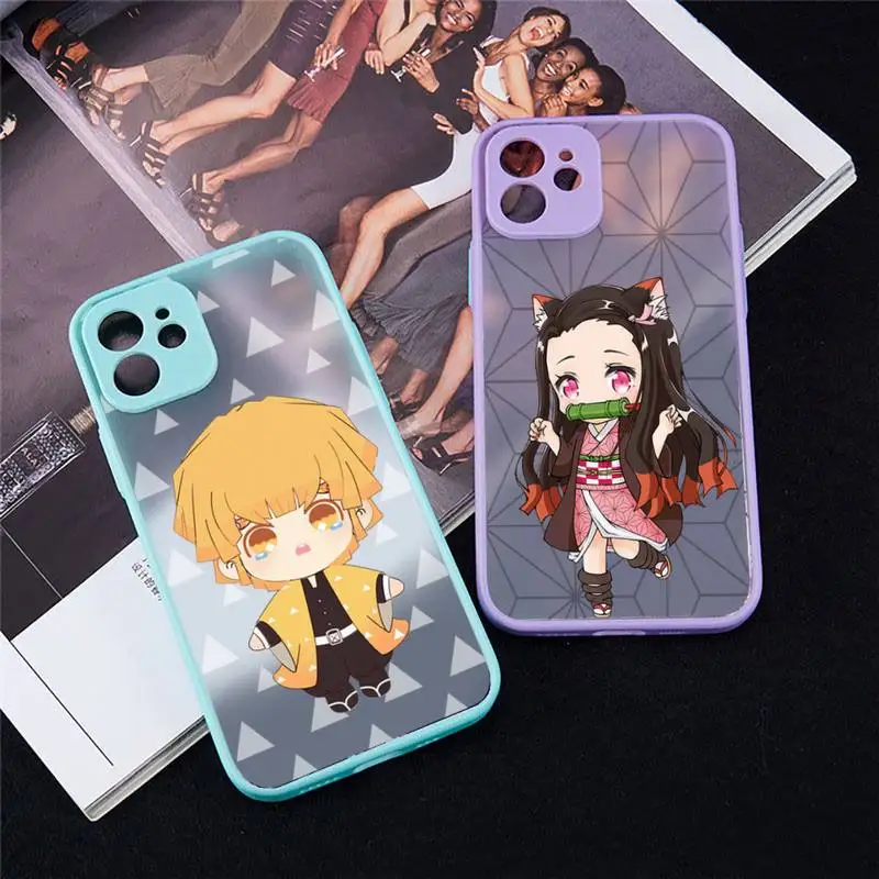 Demon Slayer Phone Case For iPhone 12 11 Mini Pro XR XS Max 7 8 Plus X Matte transparent blue Back Cover
Demon Slayer Phone Case For iPhone 12 11 Mini Pro XR XS Max 7 8 Plus X Matte transparent blue Back Cover