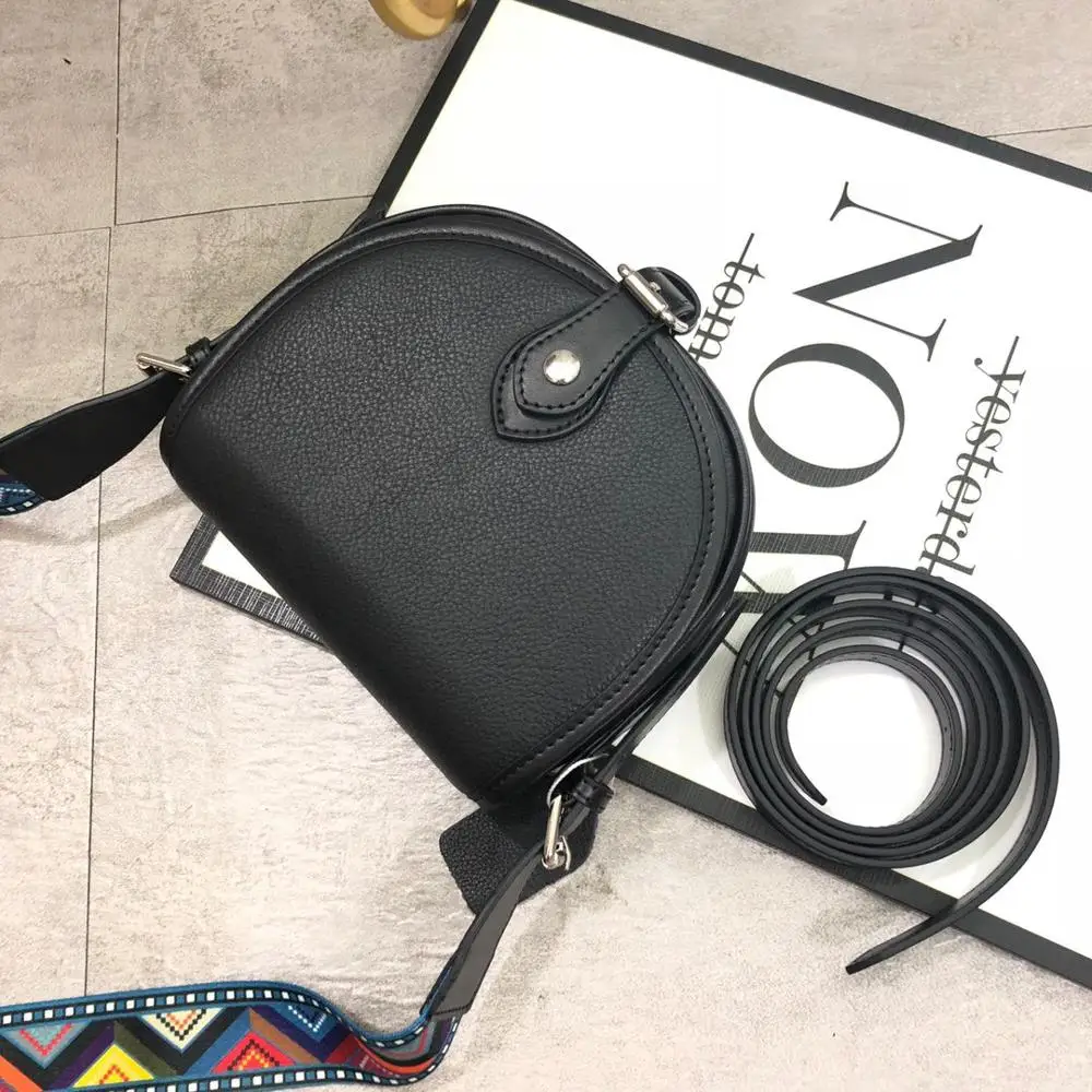 

free shipping 2020 the new style simple mini cute size genuine cow leather women one shoulder bag crossbody bag 17cm 6color