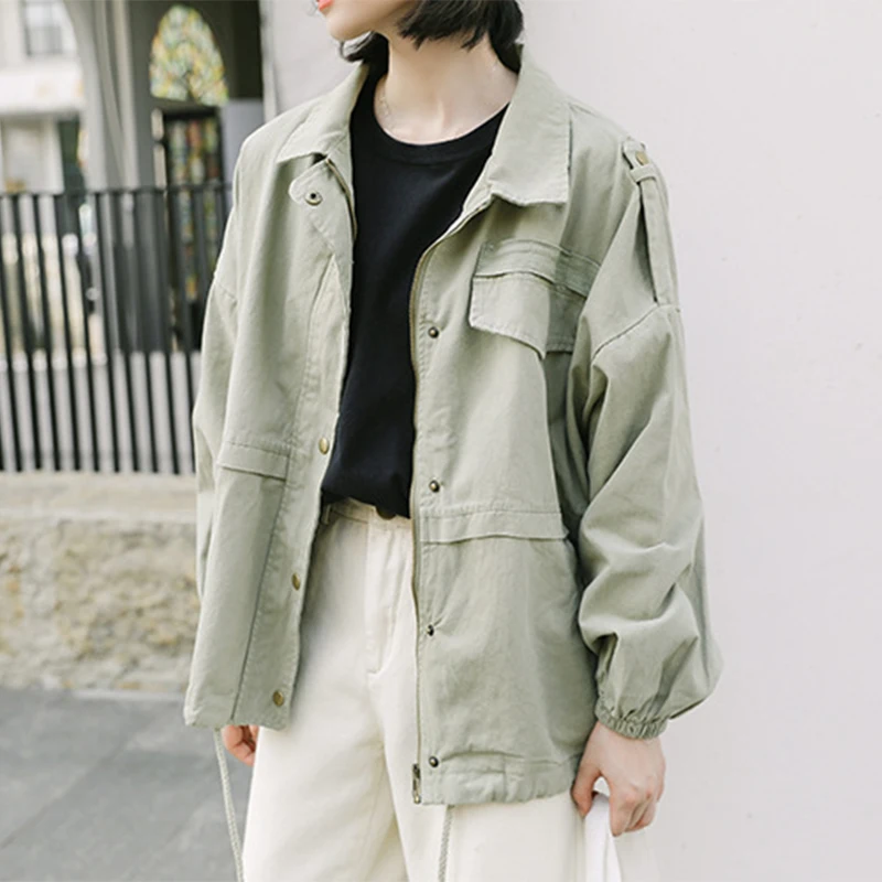 GrBreezing Women’s Spring Jackets Oversize Autumn Zipper Coat Cargo Jacket Loose Plus Size Female Clothing Fashion Outerwear
GrBreezing Women’s Spring Jackets Oversize Autumn Zipper Coat Cargo Jacket Loose Plus Size Female Clothing Fashion Outerwear