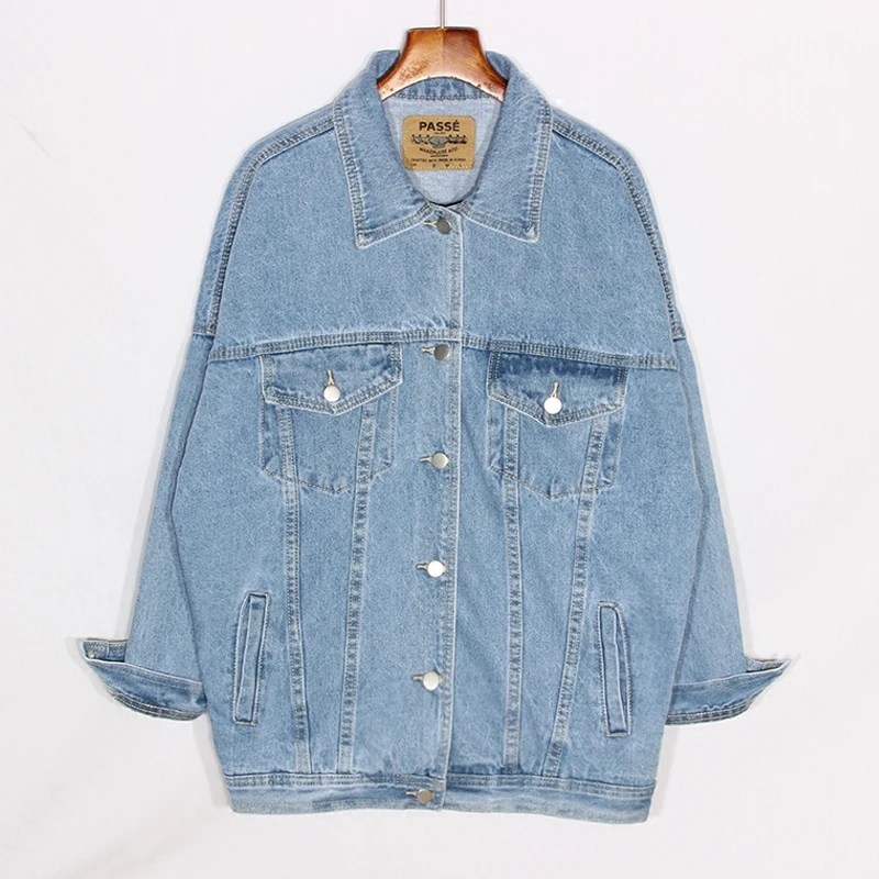 Vintage Washed Blue Denim Jackets Women Oversized Loose Outerwear Autumn Mid Long Boyfriend Jeans Jacket Coat Female Streetwear
Vintage Washed Blue Denim Jackets Women Oversized Loose Outerwear Autumn Mid Long Boyfriend Jeans Jacket Coat Female Streetwear