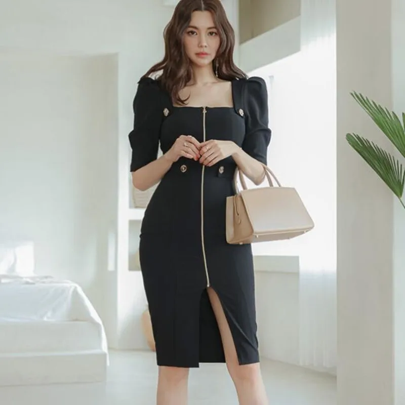 ZAWFL HIGH QUALITY 2022 Spring Zipper Half Sleeve Vestidos Sheah Bodycon Knee-Length Belt Sexy Green Office Work Dress
ZAWFL HIGH QUALITY 2022 Spring Zipper Half Sleeve Vestidos Sheah Bodycon Knee-Length Belt Sexy Green Office Work Dress