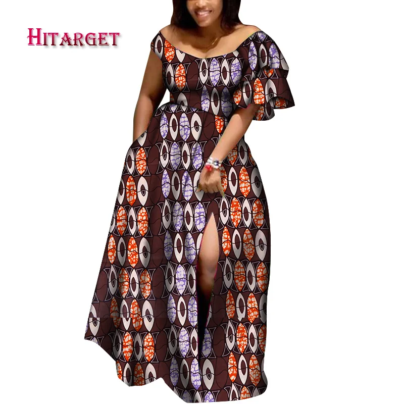 2020 African Dresses for Women Bazin Single Ruffle Sleeve Party Dress Dashiki Elegant Long Front Split Dress for Female WY7171
2020 African Dresses for Women Bazin Single Ruffle Sleeve Party Dress Dashiki Elegant Long Front Split Dress for Female WY7171