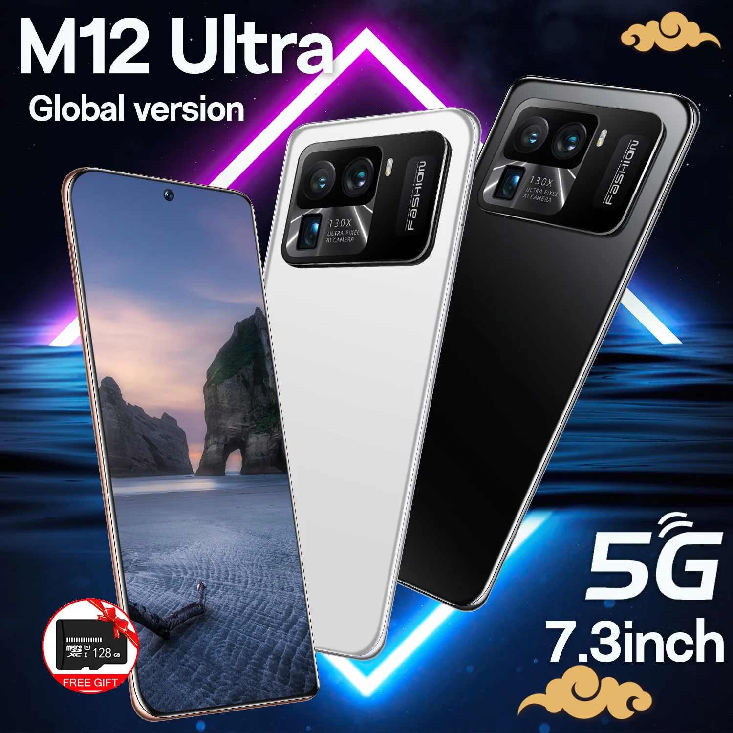 M12 Ultra Celular 4G/5G Smartphone 16GB+512GB Original Unlock Version Android Smart Phone 7.3 inch 48MP+64MP Camera Cellphone
M12 Ultra Celular 4G/5G Smartphone 16GB+512GB Original Unlock Version Android Smart Phone 7.3 inch 48MP+64MP Camera Cellphone