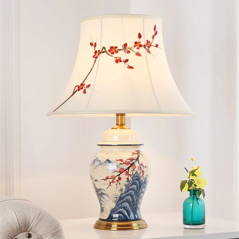 New Chinese style creative ceramic Table Lamps European classic rustic touch switch E27 LED lamp for bedside&foyer&studio LBO033
New Chinese style creative ceramic Table Lamps European classic rustic touch switch E27 LED lamp for bedside&foyer&studio LBO033