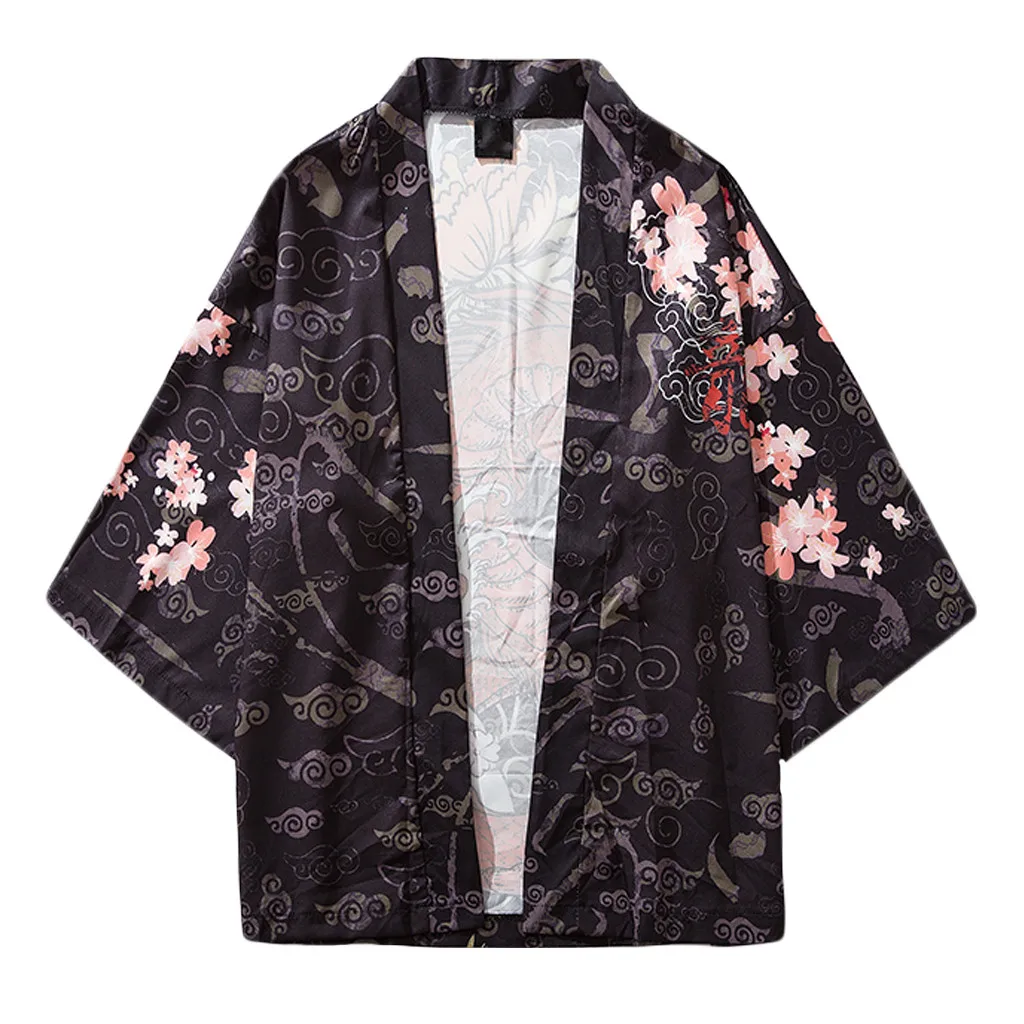 Summer Japanese Style Dragon Pattern Five Point Sleeves Kimono Mens And Womens Cloak Jacke Top Blouse Casual Loose Yukata Coat
Summer Japanese Style Dragon Pattern Five Point Sleeves Kimono Mens And Womens Cloak Jacke Top Blouse Casual Loose Yukata Coat