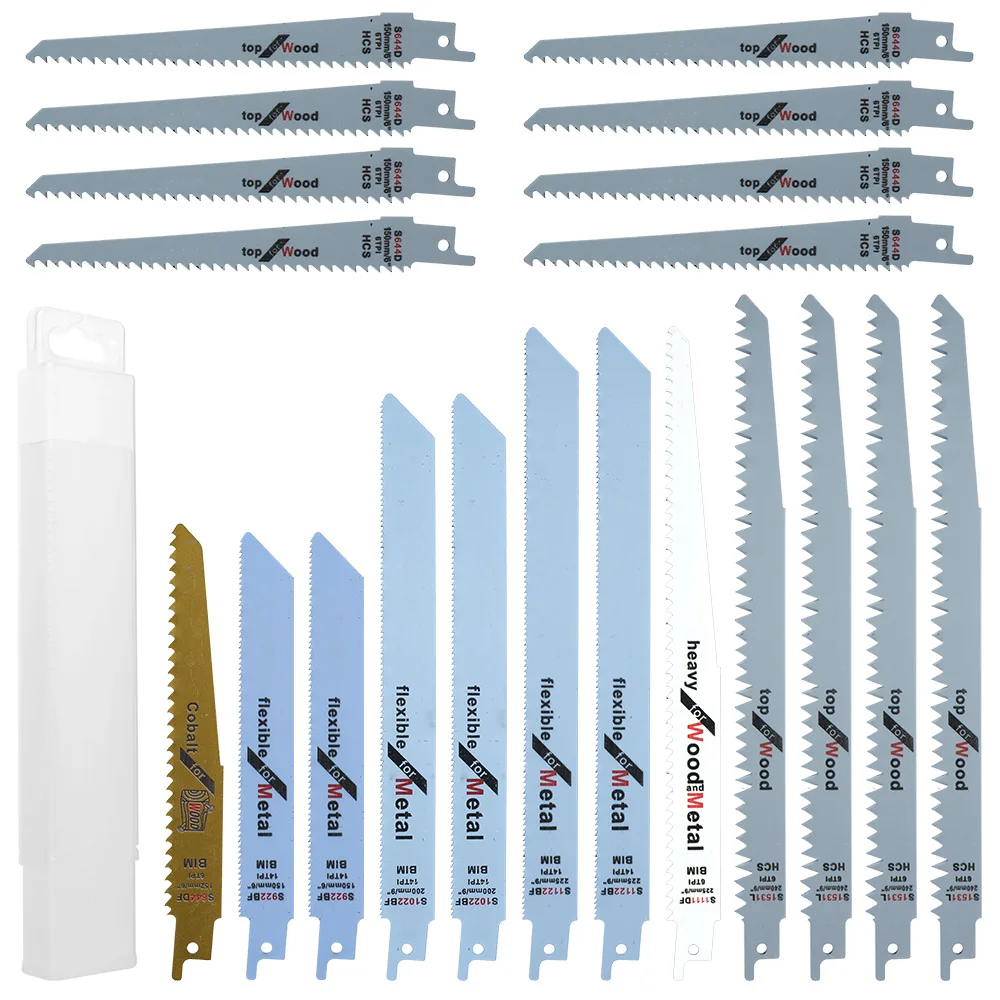 10/20pcs Reciprocating Saw Blades Saber Saw Handsaw Multi Saw Blade For Cutting Wood Metal PVC Tube Power Tools Accessories
10/20pcs Reciprocating Saw Blades Saber Saw Handsaw Multi Saw Blade For Cutting Wood Metal PVC Tube Power Tools Accessories