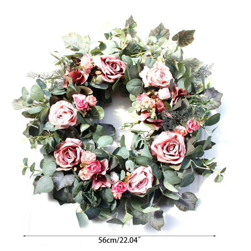 22inch Artificial Light Coffee Roses Front Door Wreath Handcrafted Wreath for front Door Home Party Wedding Decor Dropshipping
22inch Artificial Light Coffee Roses Front Door Wreath Handcrafted Wreath for front Door Home Party Wedding Decor Dropshipping