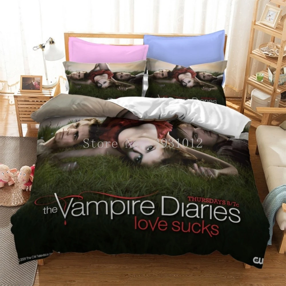 The Vampire Diaries 3D Printed Twin Single Queen King Size Bedding Set Soft Duvet Cover Set 3pcs Bed Linings for Home Bedroom
The Vampire Diaries 3D Printed Twin Single Queen King Size Bedding Set Soft Duvet Cover Set 3pcs Bed Linings for Home Bedroom