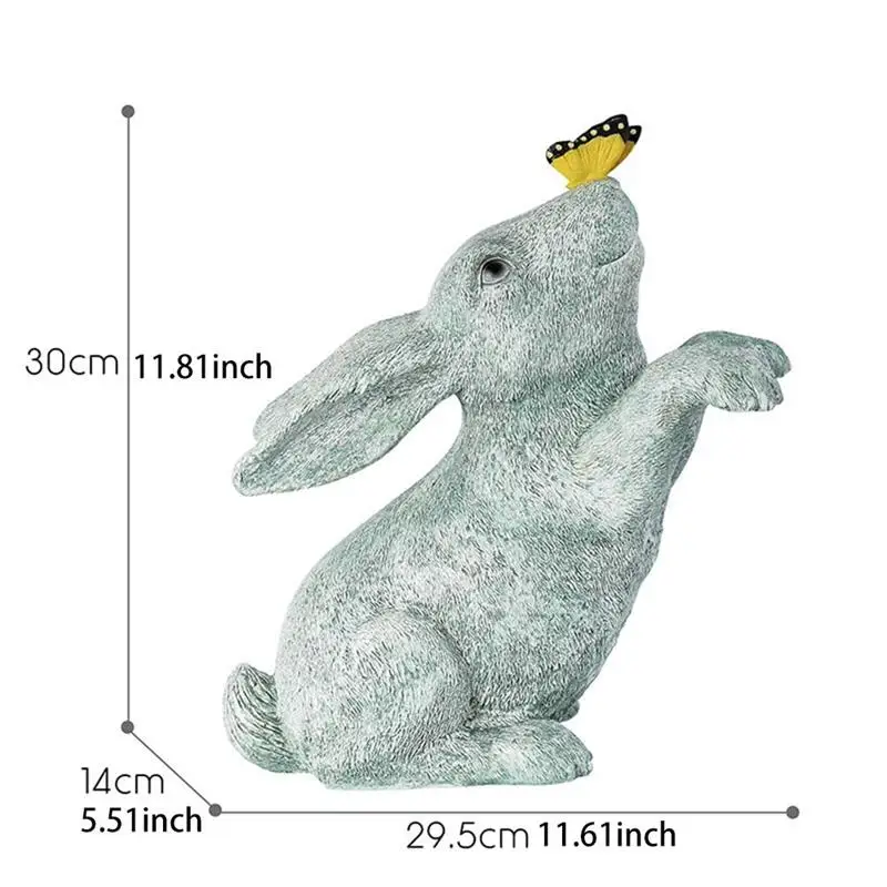 Outdoor Garden Decoration Resin Cute Bunny Butterfly Figurines Crafts Home Garden Simulation Animal Statue Ornaments
Outdoor Garden Decoration Resin Cute Bunny Butterfly Figurines Crafts Home Garden Simulation Animal Statue Ornaments