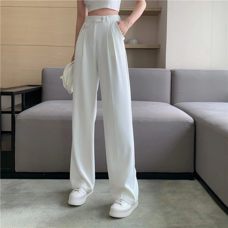 Брюки GUUZYUVIZ женские с завышенной талией, свободные повседневные штаны с широкими штанинами, белые брюки с принтом слона
Брюки GUUZYUVIZ женские с завышенной талией, свободные повседневные штаны с широкими штанинами, белые брюки с принтом слона