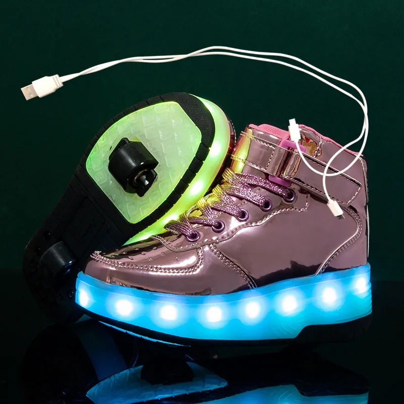 2021 Sneakers roller shoes With two Wheels USB Led Shoes Kids Girls Children Boys Light Up Luminous Glowing Illuminated
2021 Sneakers roller shoes With two Wheels USB Led Shoes Kids Girls Children Boys Light Up Luminous Glowing Illuminated
